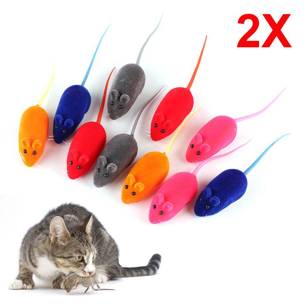 Set 2 Chuột Giả Đồ Chơi Cho Thú Cưng
