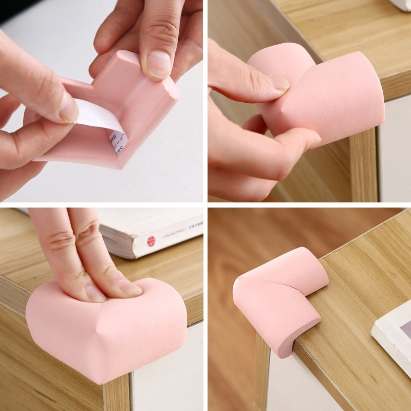 Set 2 bọc góc bàn bảo vệ an toàn cho bé đơn giản nhiều màu sắc