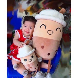 Gấu bông ly trà sữa 65cm miniso mềm nhũng,co giãn,siêu mịn