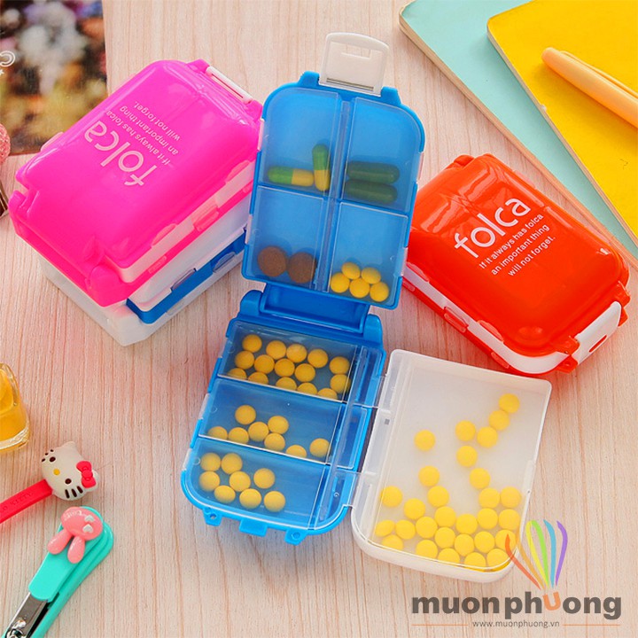 [FREESHIP 20K] Hộp đựng thuốc - Hộp chia thuốc - Hộp đựng đồ Folca - [MUÔN PHƯƠNG SHOP]