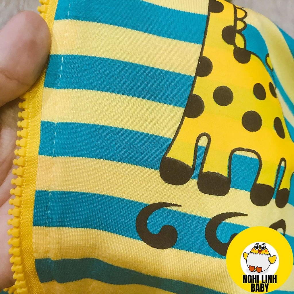 Áo Khoác cho bé gái và bé trai Minly Baby sọc dệt Visco từ 7-28kg - Nghi Linh Baby