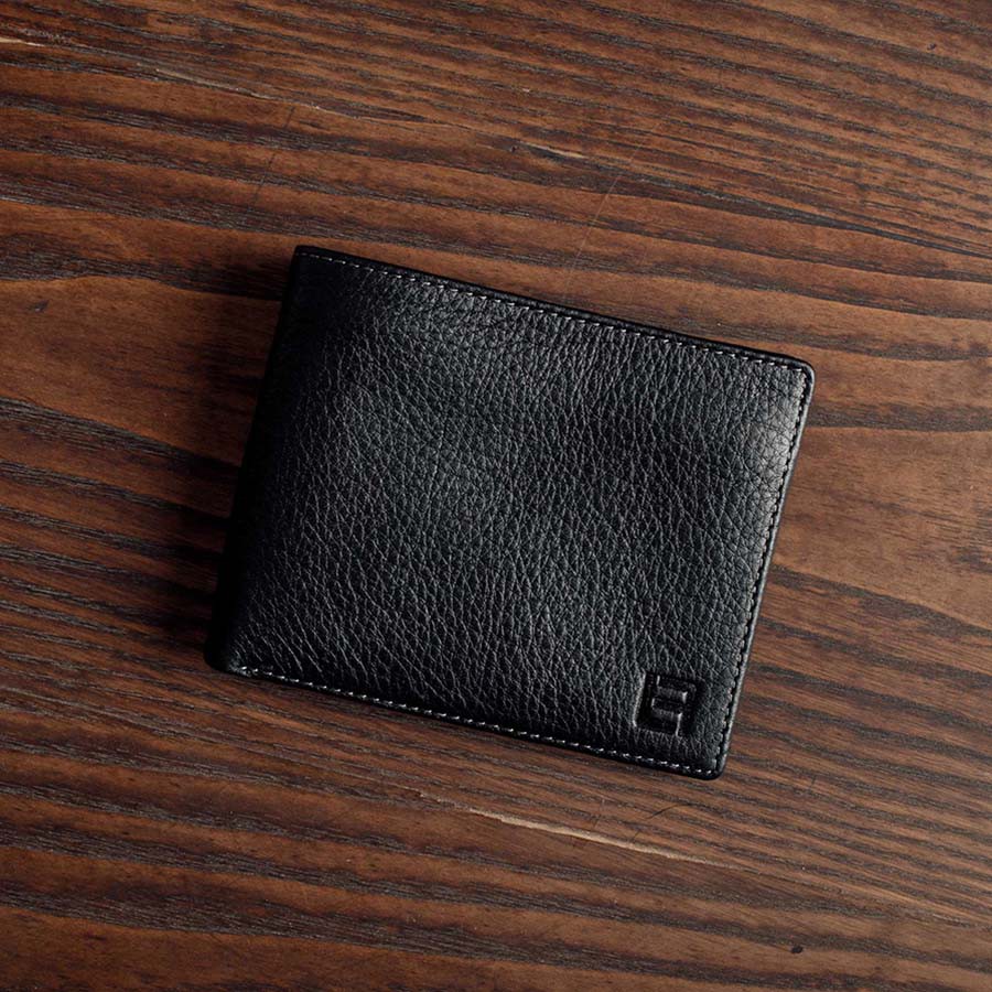 Ví Da Bò Nam LAFORCE Trơn Hạt Cao Cấp VLAN-23D Tặng Đón Gót Tiện Lợi