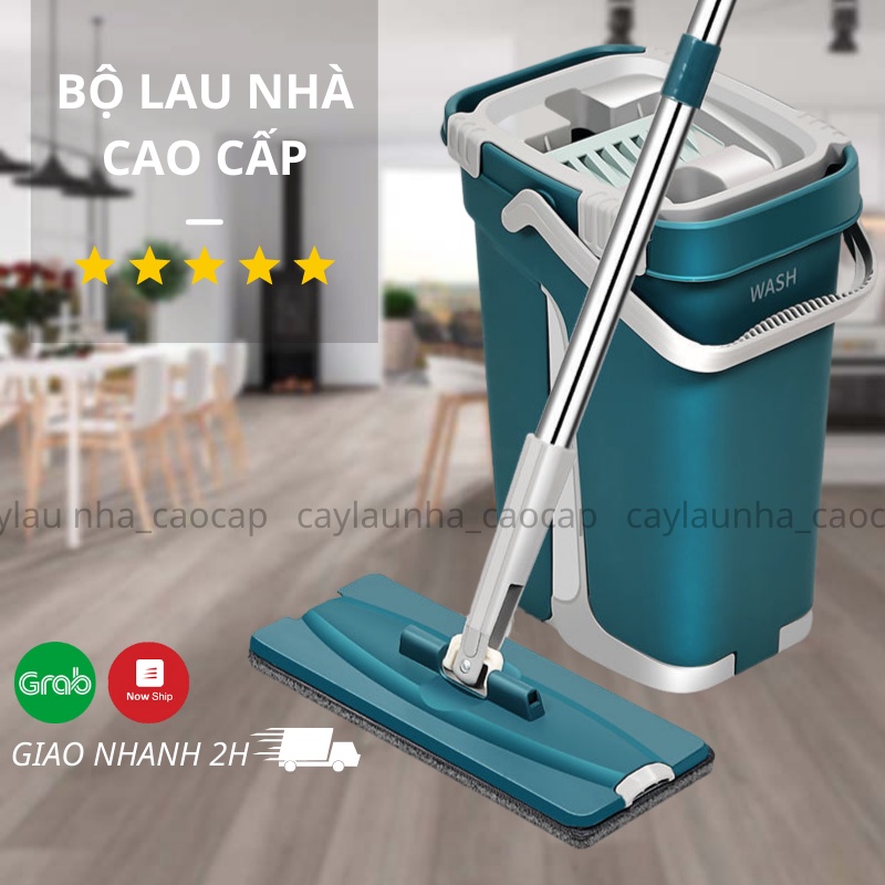 Cây Lau Nhà Tự Vắt Thông Minh MOPScratch Chổi Lau Nhà Tự Vắt 360 Độ Bộ Lau Nhà Cao Cấp Tặng Kèm 2 Miếng Lau