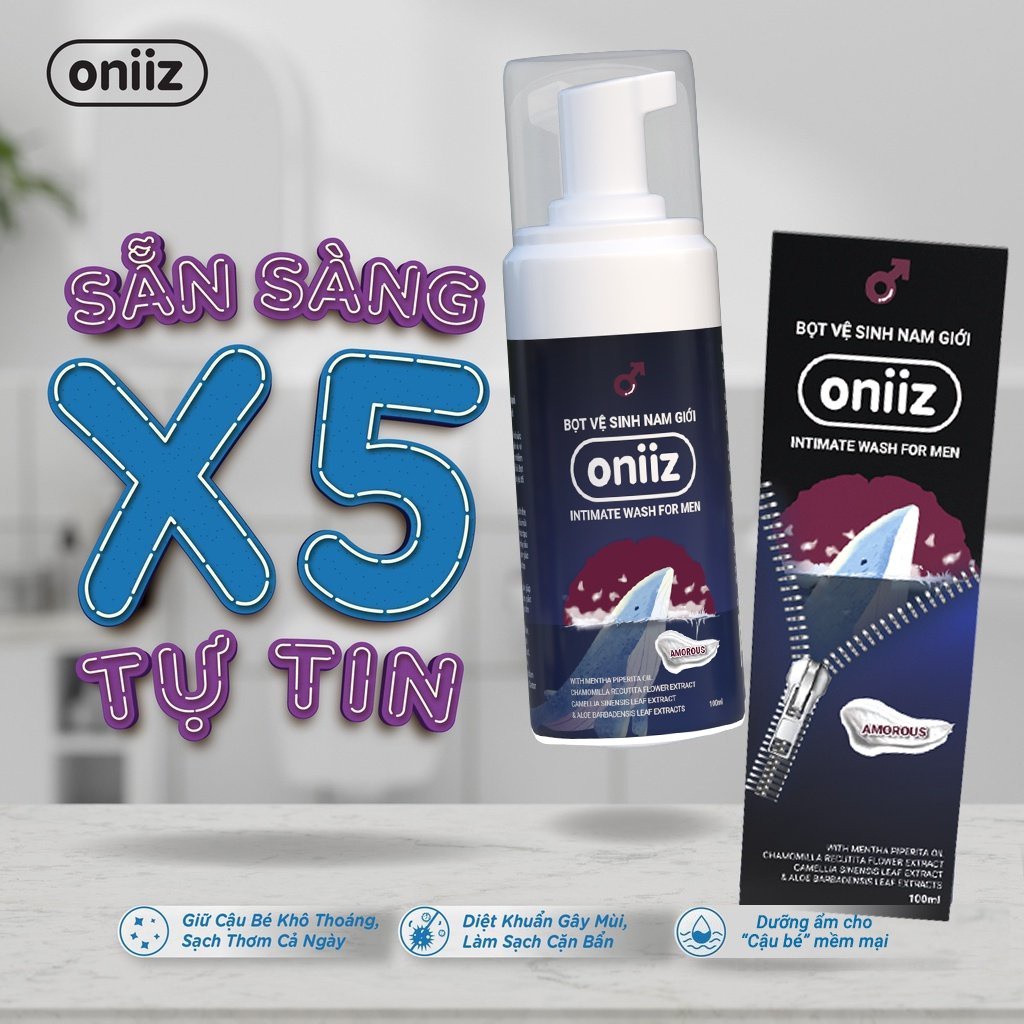 Bọt vệ sinh nam giới Oniiz dung dịch vệ sinh nam tạo bọt Amorous