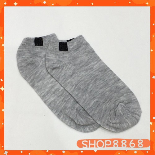 Set 10 đôi vớ cotton basic 3 màu (Trắng - Đen - Xám) - shop8868
