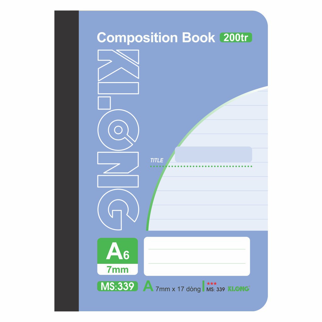 1  quyển Sổ may dán gáy Klong A6 - 200 trang; Ms 339