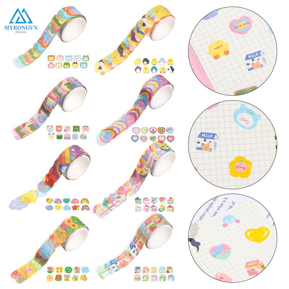 Cuộn Băng Keo Giấy Washi Dán Trang Trí Sổ Tay Nhật Ký Diy