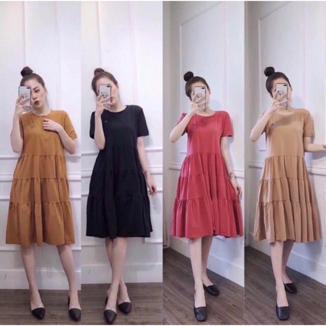 Váy cotton suông nốt nhạc