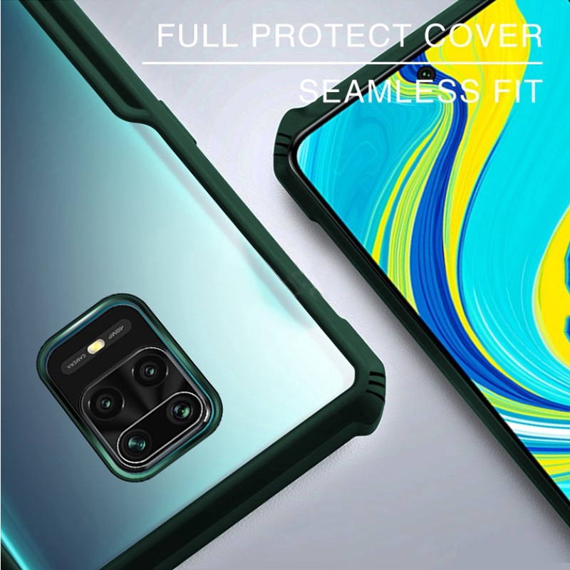 Casing Redmi Note 7 8 9 Pro Max 9s 8T 7s 10X K30 K30i K30s POCO X3 NFC M3 Prime Case Transparent Blade Back Shockproof Corners Slim Case Cover