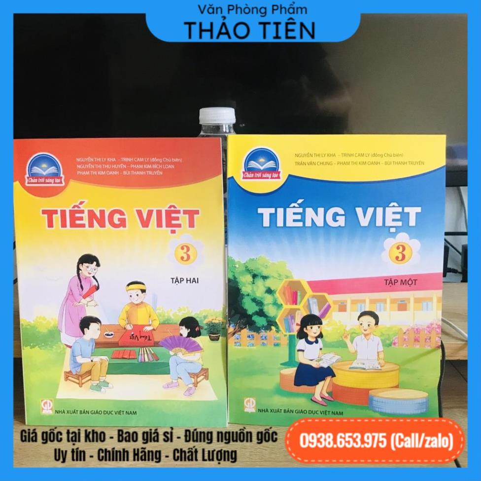 COMBO Bìa bao, tiếng việt+vbt lớp 3 theo chân trời sáng tạo, tặng kèm bìa bao kính đẹp