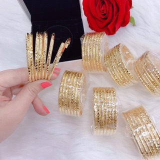 Vòng xi men khoá vàng mạ vàng siêu bền màu