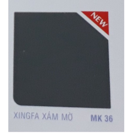 SƠN TRÁNG KẼM 1L MÀU XINGFA XÁM MỜ MK 36 CAO CẤP KENNY