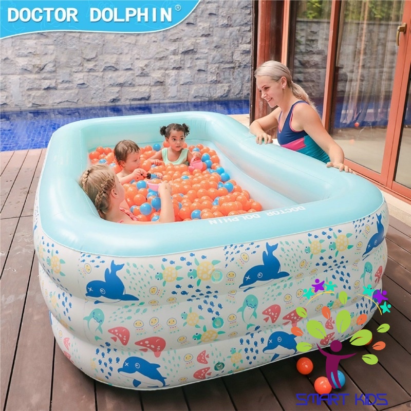 Bể Bơi Doctor Dolphin bơm hơi hình Tròn và hình Chữ thumbnail