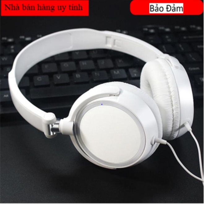 Tai nghe chụp tai F10 Màu Trắng có thể gấp gọn