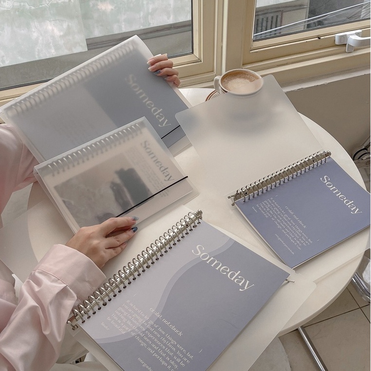 Sổ còng sắt A5 Crabit Someday 20 lỗ, 50 tờ, ruột chấm dotgrid, ruột ô vuông grid ghi chép bullet journal