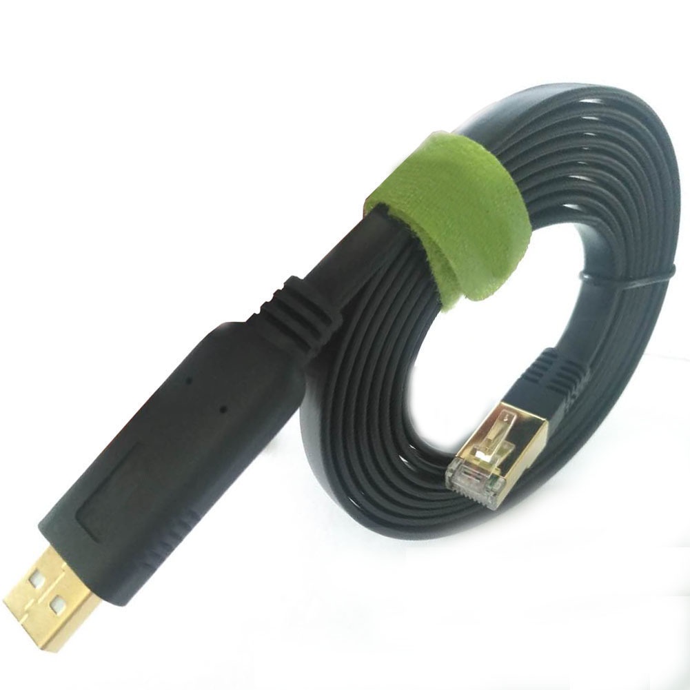 Cáp lập trình Console USB to RJ45 dài 1.8M Winet, kết nối từ má tính, laptop sang thiết bị mạng để cài đặt