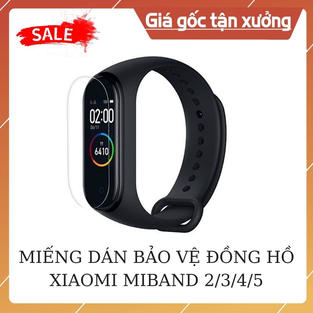 [XƯỞNG XẢ KHO] MIẾNG DÁN ĐỒNG HỒ XIAOMI MIBAND 2/3/4/5 NCF CAO CẤP. CẢM ỨNG MƯỢT, CHẤT DÁNG ĐẸP