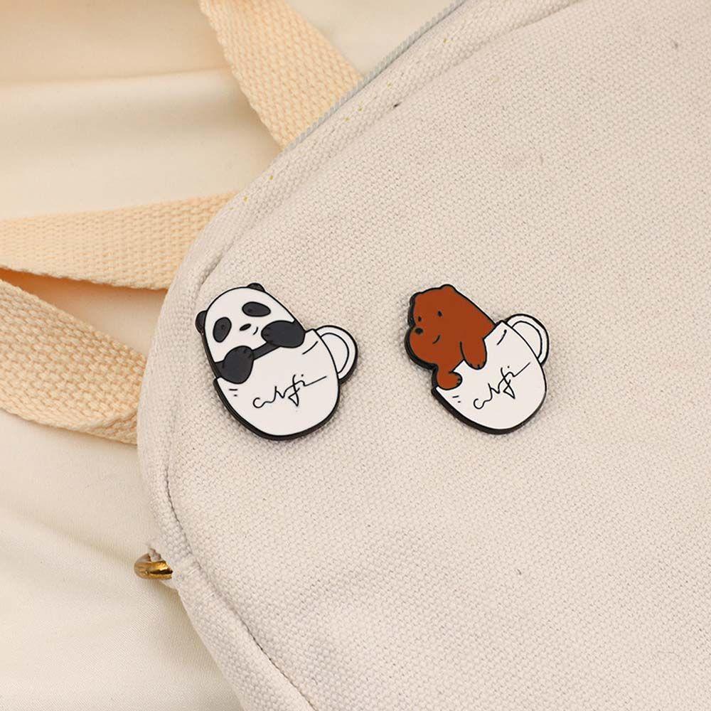VANES1 Huy Hiệu Cài Áo Hình Ba Chú Gấu Hoạt Hình Đáng Yêu