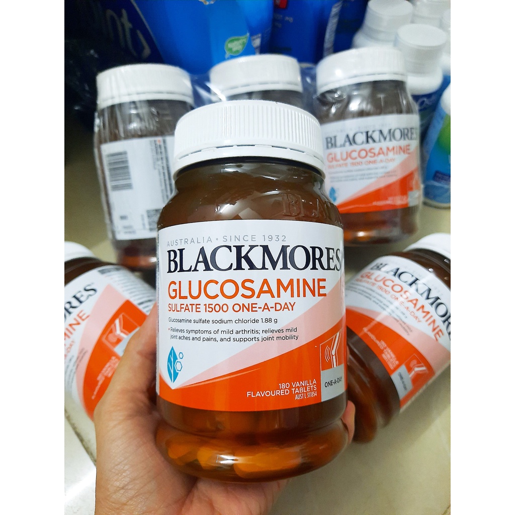 date 12/24 - Bổ Khớp Blackmores Glucosamine Sulfate 1500 mg One a day chai 180 viên của Úc