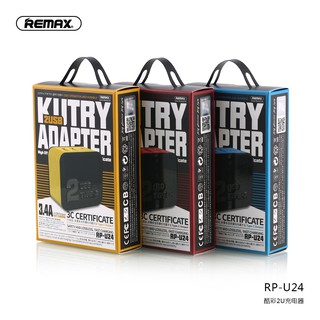 Củ sạc 2 cổng Usb + 1 TypeC 2U 3.4A Remax RP-U24 (Vàng)