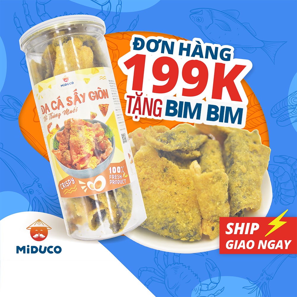 DA CÁ SẤY TRỨNG MUỐI MIDUCO HỘP 180G