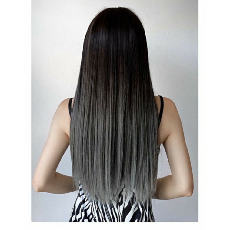 [Sẵn] Wig/Tóc giả nguyên đầu cá tính Ombre xám trắng - teen/lolita/cosplay QS146 [Miu Cosplay]
