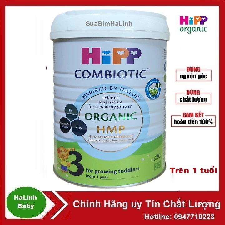 Sữa Hipp Organic Số 3 800g [Date 07/2023]