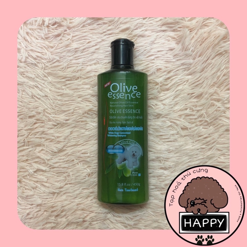 Sữa tắm Olive Essence cho chó mèo 450ml / Sữa tắm cho thú cưng giá rẻ Olive [Ảnh thật] [Có sẵn] - Tạp Hóa Thú Cưng Happy