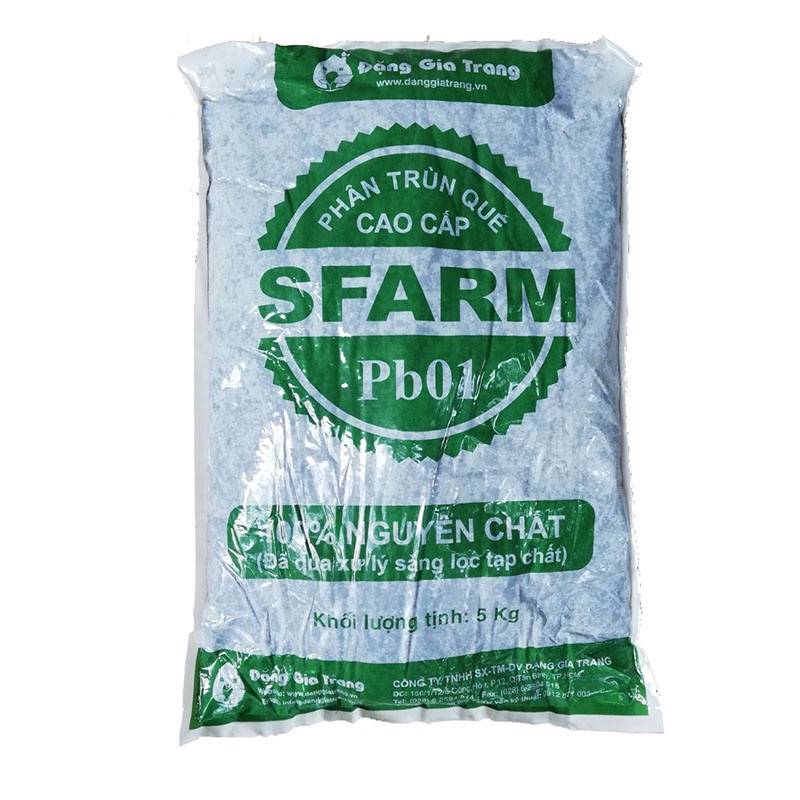 Phân trùng quế Sfarm  gói 5kg dạng bột