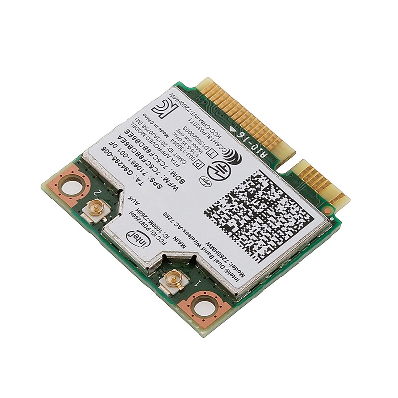 Thẻ WIFI Không Dây 7260 7260HMW 2 4 5Ghz 802 11A B G N BT 4 0 MINI PCI-E