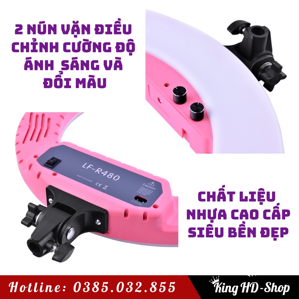 Đèn phun xăm chuyên dụng livestream, nối mi, make up, chụp ảnh chuyên nghiệp hàng cao cấp