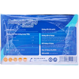 Đường ăn kiêng Isomalt gói 5g (hộp 50 gói)