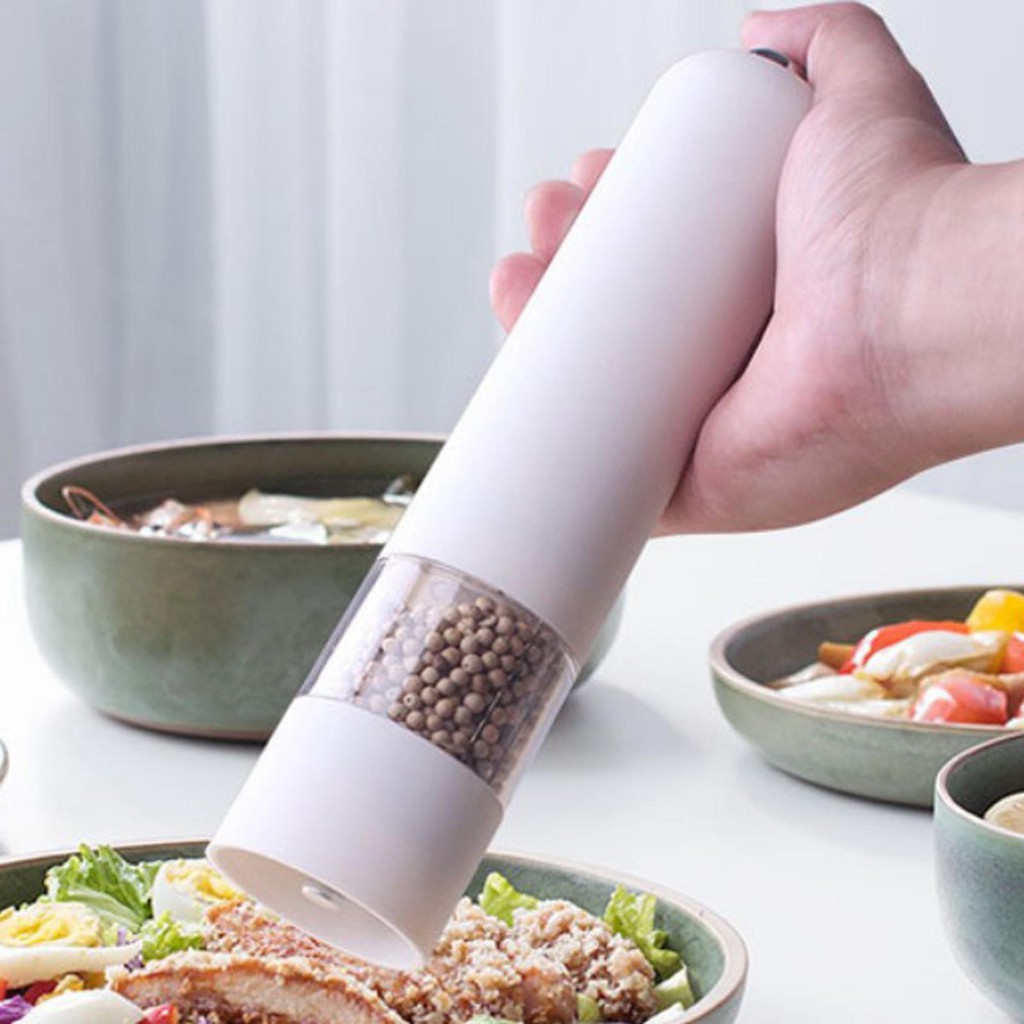 Máy Xay Tiêu / Muối Điện Tử Mạ Điện Tiện Dụng Cho Nhà Bếp
