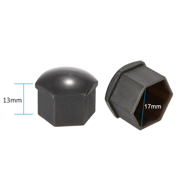 Set 20 Ốc Vít Nhựa 17mm Kèm Nắp Vặn Chuyên Dụng Cho Xe Hơi