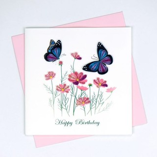 THIỆP HANDMADE HAPPY BIRTHDAY( THIỆP QUILLING)