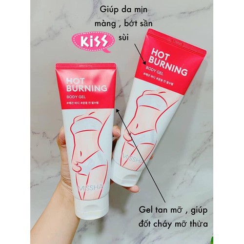 [Hàng Auth] Gel Kem Đánh Tan Mỡ Bụng Đùi Hàng Hiệu Missha Hot Burning Hàn Quốc