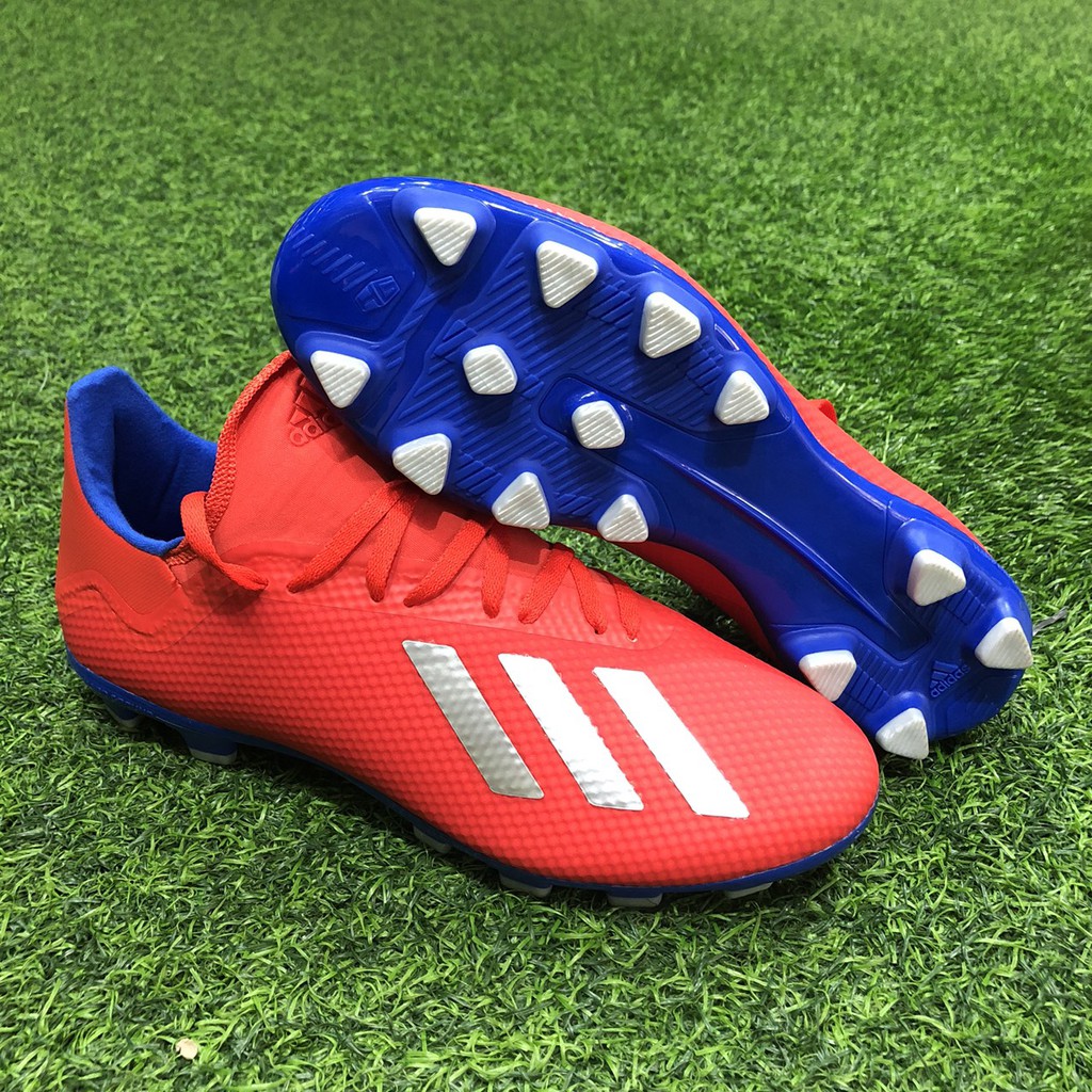 [Chính hãng-Tặng tất 50K] Giày đá banh chính hãng Adidas X18.3 HG-AG đỏ [ĐỔI SIZE THOẢI MÁI]