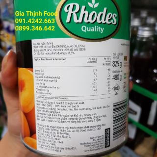 Đào ngâm lon Rhodes
