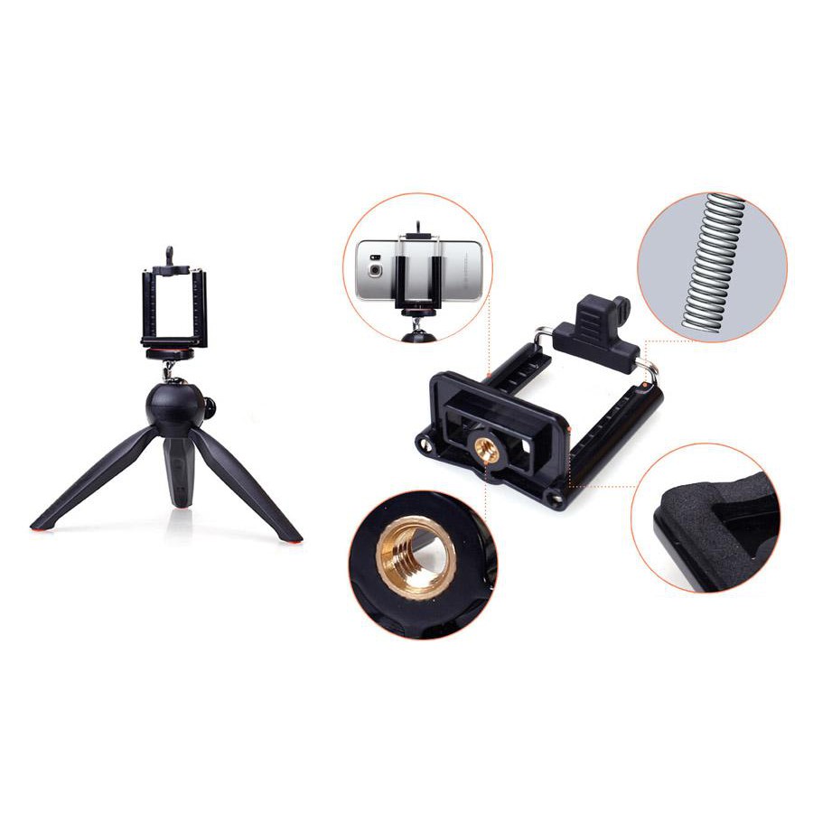 Đầu Kẹp Điện Thoại Dùng Cho Chân Máy Ảnh, Tripod