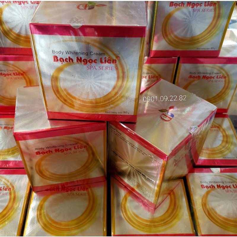 Kem dưỡng trắng da body Bạch Ngọc Liên Hồng 80g