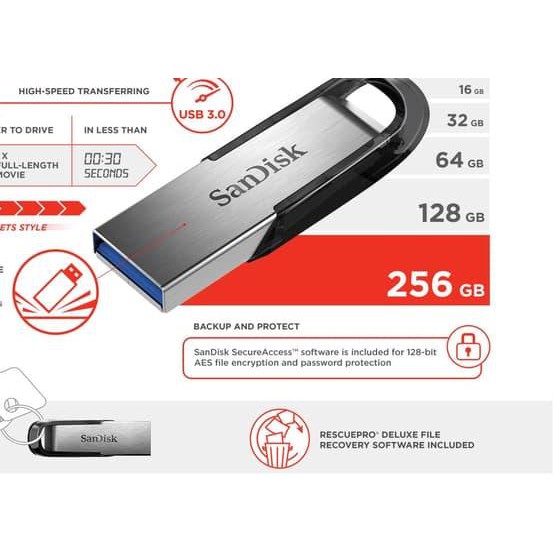 Bộ Phận Thân Nhôm Sandisk Ultra Flair Cz73 16gb - Usb 3.0 150mb / S