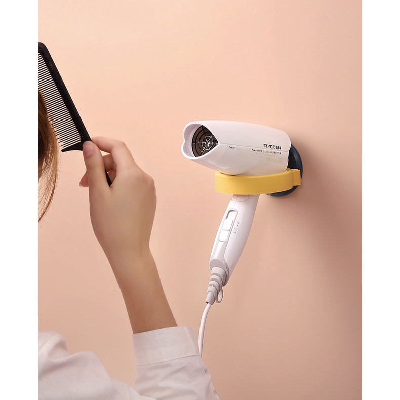 Giá Treo Máy Sấy Tóc Gắn Tường Dán Tường Tiện Lợi GMS022