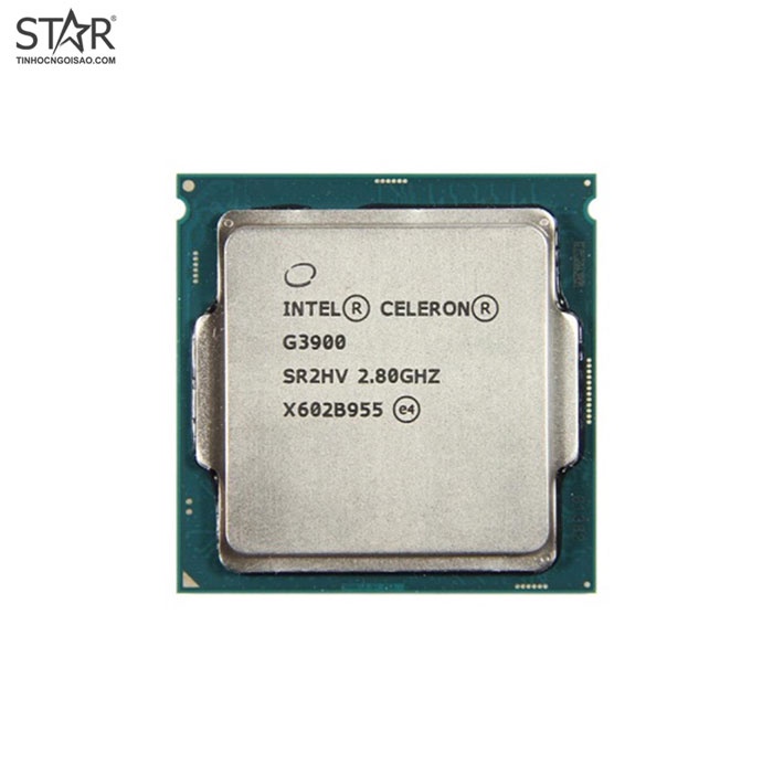 CPU Intel Celeron G3900 (2.80GHz, 2M, 2 Cores 2 Threads) TRAY chưa gồm Fan