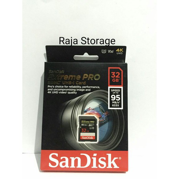 Thẻ Nhớ Sandisk Sdhc Extreme Pro 32gb (95mb / S)