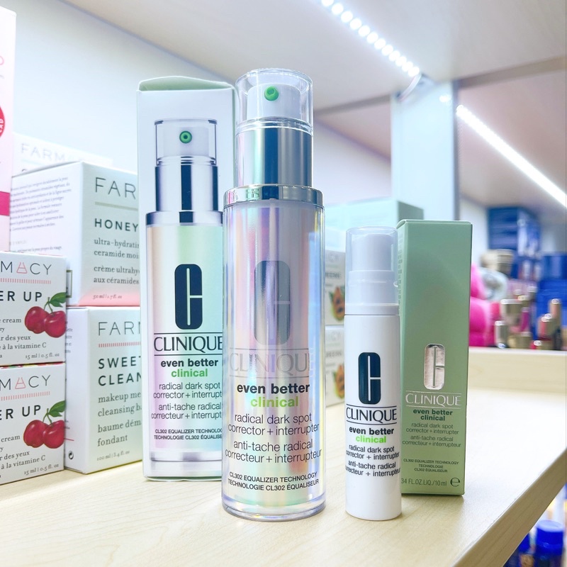Serum giảm thâm dưỡng sáng da cao cấp Even Better Clinical Radical Dark Spot Corrector + Interrupter