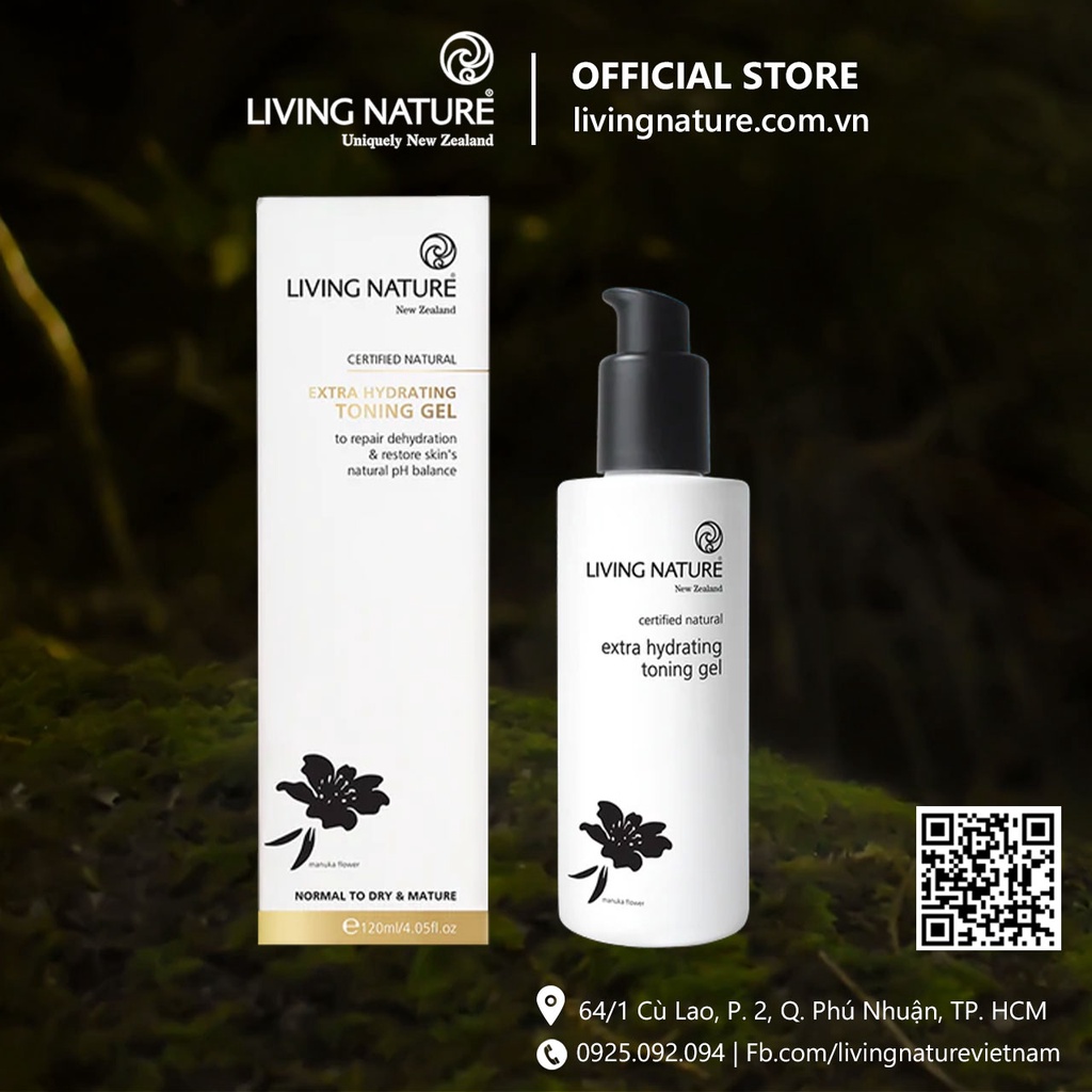Gel siêu dưỡng ẩm Living Nature Extra Hydrating Toning Gel 120ml