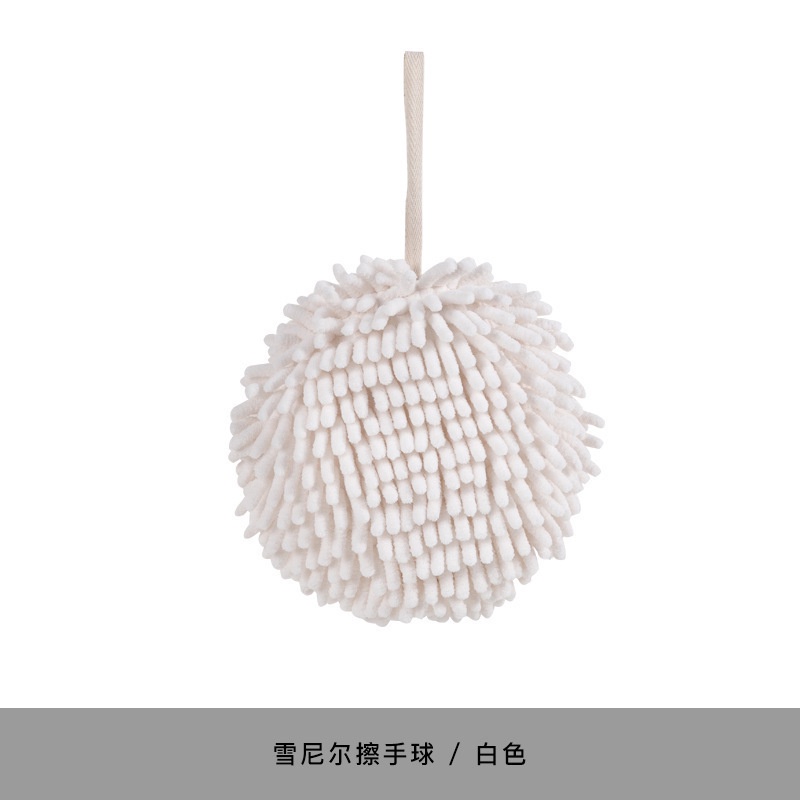 Khăn Lau Tay Bằng Sợi Nhỏ Mềm Thấm Hút Nhanh Khô Kèm Vòng Treo Dành Cho Nhà Bếp/Phòng Tắm