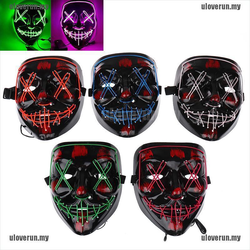 Mặt Nạ Hóa Trang Halloween Có Đèn Led