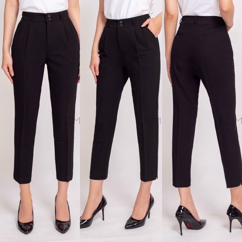 🌸[ QUẦN CÔNG SỞ CAO CẤP] Quần tây công sở nữ cạp cao 2 cúc lên dáng quần đẹp | BigBuy360 - bigbuy360.vn