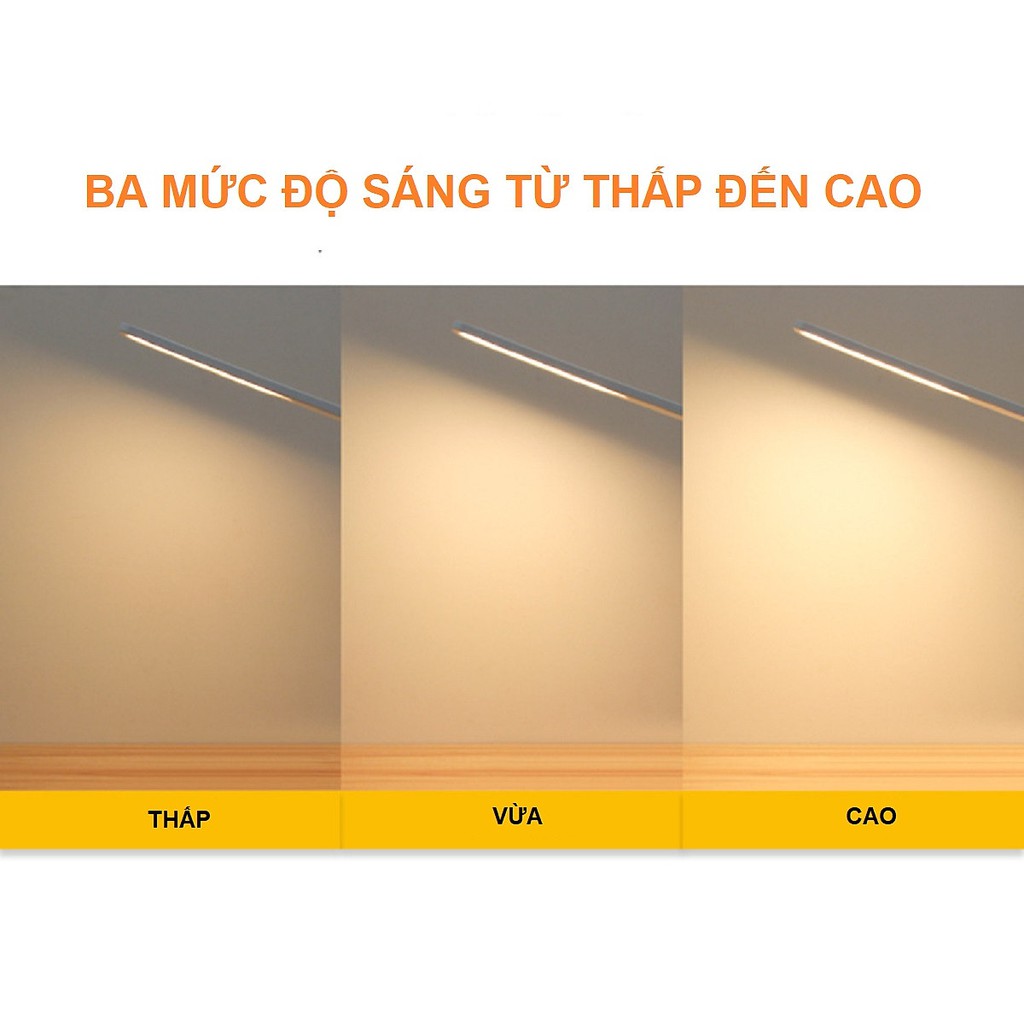 Đèn Bàn Học Đọc Sách, Làm Việc (Học Sinh, Sinh Viên, Văn Phòng) LED Chống Cận, Cảm Ứng Tích Điện eLights